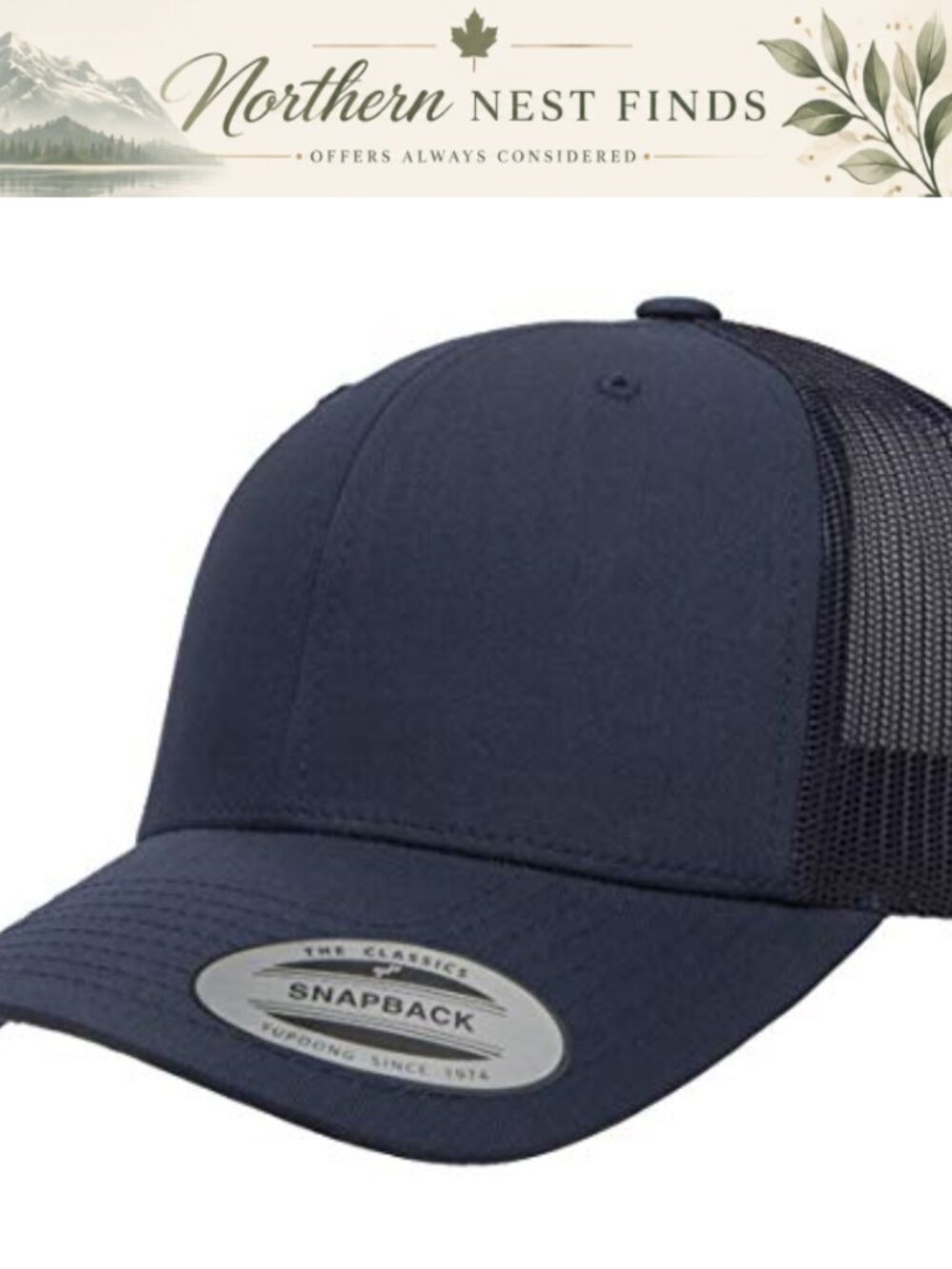YP Classics Retro Trucker Cap Baseball Hat Snapback Adjustable